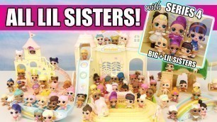 'LOL Surprise ALL LIL SISTERS + Series 4 Under Wraps Reunions | L.O.L. Calico Critters Baby Preschool'