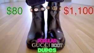 'Popular Gucci Boot Dupes | Cheap vs Expensive'