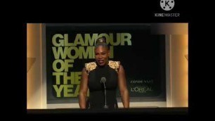 'Gigi Hadid Gives Emotional Speech Receiving Her WOTY Award from Serena Williams Glamour WOTY 2021'