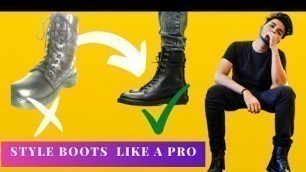 'How to Style Combat Boots | 6 ways to style combat boots | Combat boots for men | Men\'s Footwear'