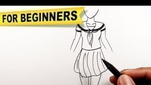 'How to draw animes body | Simple Drawings'
