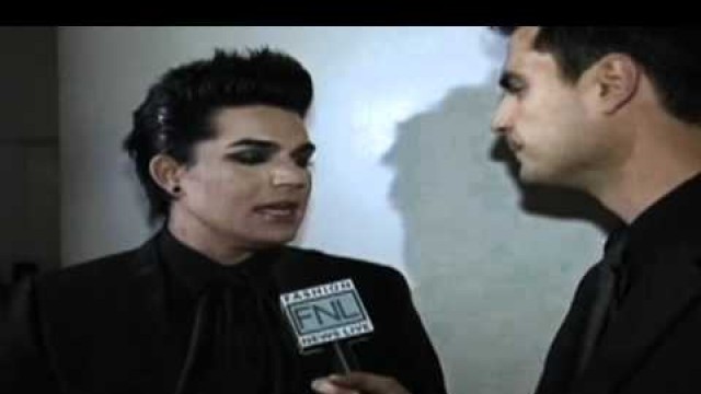 'Adam Lambert -- Fashion News Live (2/16/10)'
