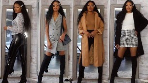 'FALL/WINTER LOOKBOOK FT SHEIN | AFFORDABLE FASHION HAUL | BOUGIE ON A BUDGET | ANDELELARA'