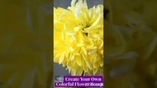 'create your own colourful flower bouquet #viralshorts//ekta art fashion..'