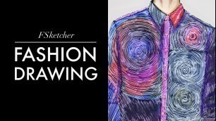 'EPIC STARRY SKY PRINT | Fashion Drawing'