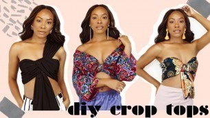 'BOUGIE ON A BUDGET: DIY CROP TOP IDEAS THAT ARE ABSOLUTELY FREE! (NO SEWING OR CUTTING REQUIRED)'