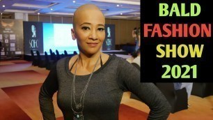 'Headshave woman | Fashion show | Bald couple | Women Vlog 2021 | Feedfit girl Richa'