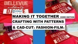 'Decorating T-shirts with CAD-CUT Fashion-FILM and Patterns HTV | Making It Together Home Edition'