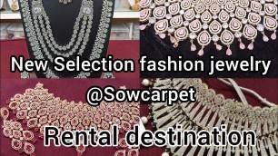 'Latest Trendy Rental Bridal Wedding Jewellery Collections Sowcarpet /Rental Jewellery Collections'