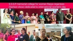 'S.D.S.P memorial college for women Rayya organises (fashion show) dedicated to international women'