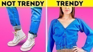 'COOL DIY CLOTHES HACKS || Amazing Jeans Ideas To Refresh Your Style'