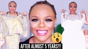 'I TRIED ON ALL MY NIGERIAN WEDDING DRESSES AFTER ALMOST 5 YEARS AND 1 BABY.....NEVER EVER AGAIN!!!'