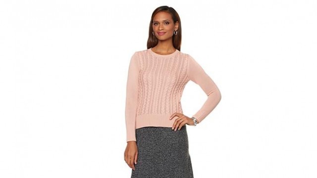 'Serena Williams Cable Knit Sweater'