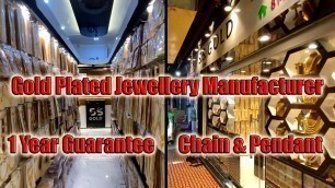 'Gold Plated Jewellery Manufacturer | SS Gold | Chain and Pendant | 1 Year Color Guarantee'