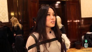'Judy Wu Interview Backstage at Fashion Scout LFW AW16'