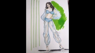 'Transparent dress #seethrough  #art #drawing #artist #fashion #fashionillustration #fashionnova'