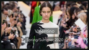 'A 60 Second ⏱ Fashion Review of the Valentino #SS20 #PFW show'