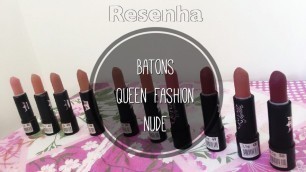 'Coleção Batons Queen Fashion Nude'