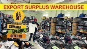 'Export surplus warehouse | Summer special offer | Upto 80%off | trending clothes Wholesale n Retail'