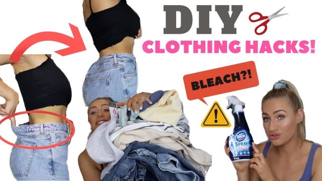 'TESTING DIY CLOTHING HACKS | FOR CUTE CLOTHES & THE PERFECT FIT!'