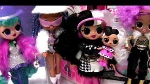 'lol OMG doll unboxing Dolly & Doll Face Fashion Doll & Sister Winter Disco toys review'