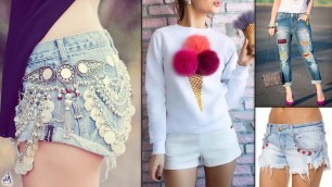 'Best!!.. DIY Girls Fashion Life Hacks #Shorts #Tshirt #LatestFashion #GirlsDIY #Trendy'
