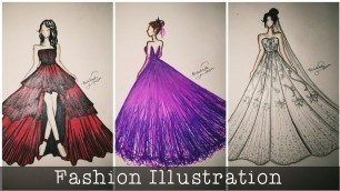 'Fashion Illustration Art Tiktok Compilation | For Beginners ❤️
