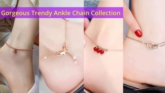 'Gorgeous Trendy Ankle Chain, New Fashion Leg Jewellery Ankle Bracelet, Simple Ankle Chain'