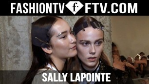 'Hairstyle at Sally Lapointe Spring 2016 New York Fashion Week | FTV.com'