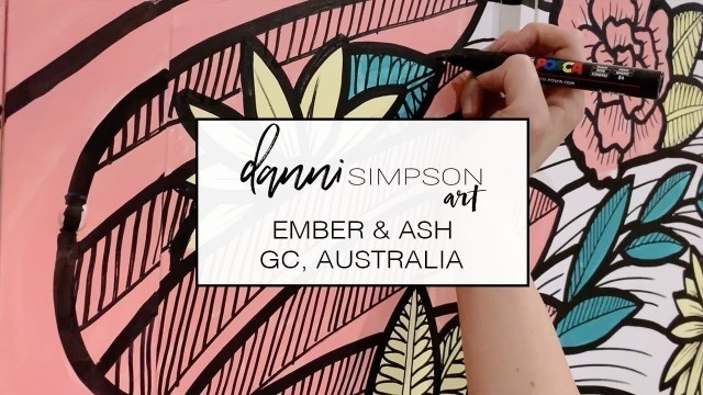 'Wings Mural Art Fashion Shop - Danni Simpson Art'
