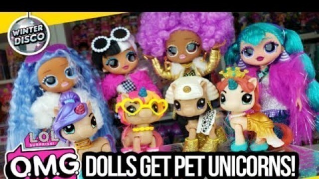 'LOL Surprise OMG Fashion Dolls Get Pet Unicorns - LOL OMG Winter Disco'