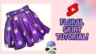 'Floral skirt tutorial!