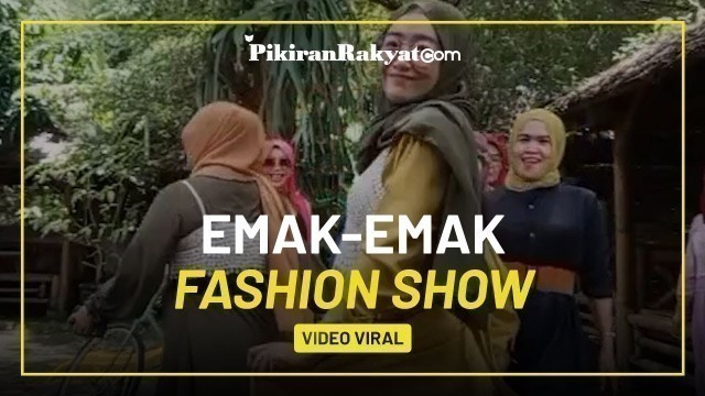 'Viral! Video Emak-emak Buat Konten Fashion Show \'Pamer\' Pekerjaan Suami, Warganet: Bahagia Sederhana'
