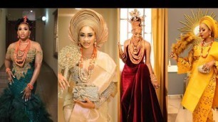 'Traditional wedding dress /Nigerian wedding attire / African fashion / Traditional marriage dresses'