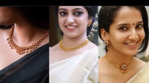 'Kerala Simple Trendy Jewellery Designs || Traditional Jewellery For Kerala Girls'