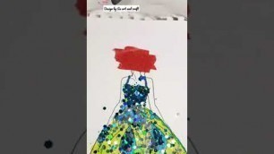 '#beautiful sequins party dress #fashion illustration #shorts#ytshorts#ukshorts'