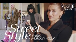 'Hailey Bieber décrypte les looks parisiens de la Fashion Week | LE STREET STYLE #6 | Vogue France'