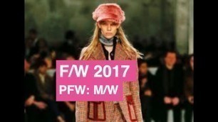 'Prada Fall / Winter 2017 Mens & Women\'s Runway Show | Global Fashion News'
