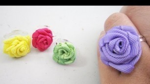 'Mini Fashion DIY - How to make ribbon rose rings - EP - simplekidscrafts - simplekidscrafts'