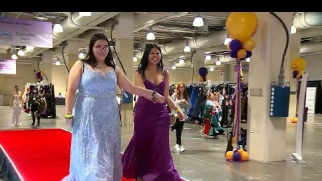 'Hundreds of girls receive free prom dresses at \'Belle of the Ball\' event in Boston'