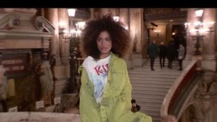 'Tina Kunakey and more Front Row for the Stella McCartney Fashion Show in Paris'