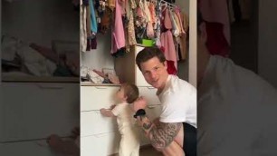 '#dad helps get the baby ready for the day #grwm #style #fashion #shorts #trending #tiktok #dadlife'