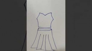 'Fashion drawing/Easy dress drawing.'