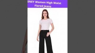 'top style insider । SISNEY Women High Waist Flared Jeans । fashion trends । fashion trends । #shorts'