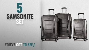 'Top 10 Samsonite Set [2018]: Samsonite Winfield 2 3PC Hardside (20/24/28) Luggage Set, Charcoal'