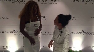 'Serena Williams at Sofitel So Singapore'