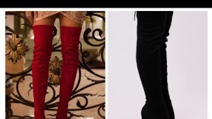 'Dazzling & stylish suede boots/thigh high boots/girl\'s fashion wear'