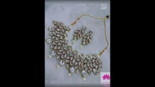 'Trendy stone jewellery sets collection 2022-23, party wear/wedding wear/Fancy necklace for women,'