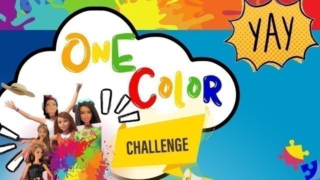 'ONE COLOR CHALLENGE & FASHION SHOW!!  | What Color Will We GET  | Barbie Fashions'