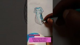 'sketching / fashion illustration new design #art #artyoutube #youtube #artslovers #artist #shorts'